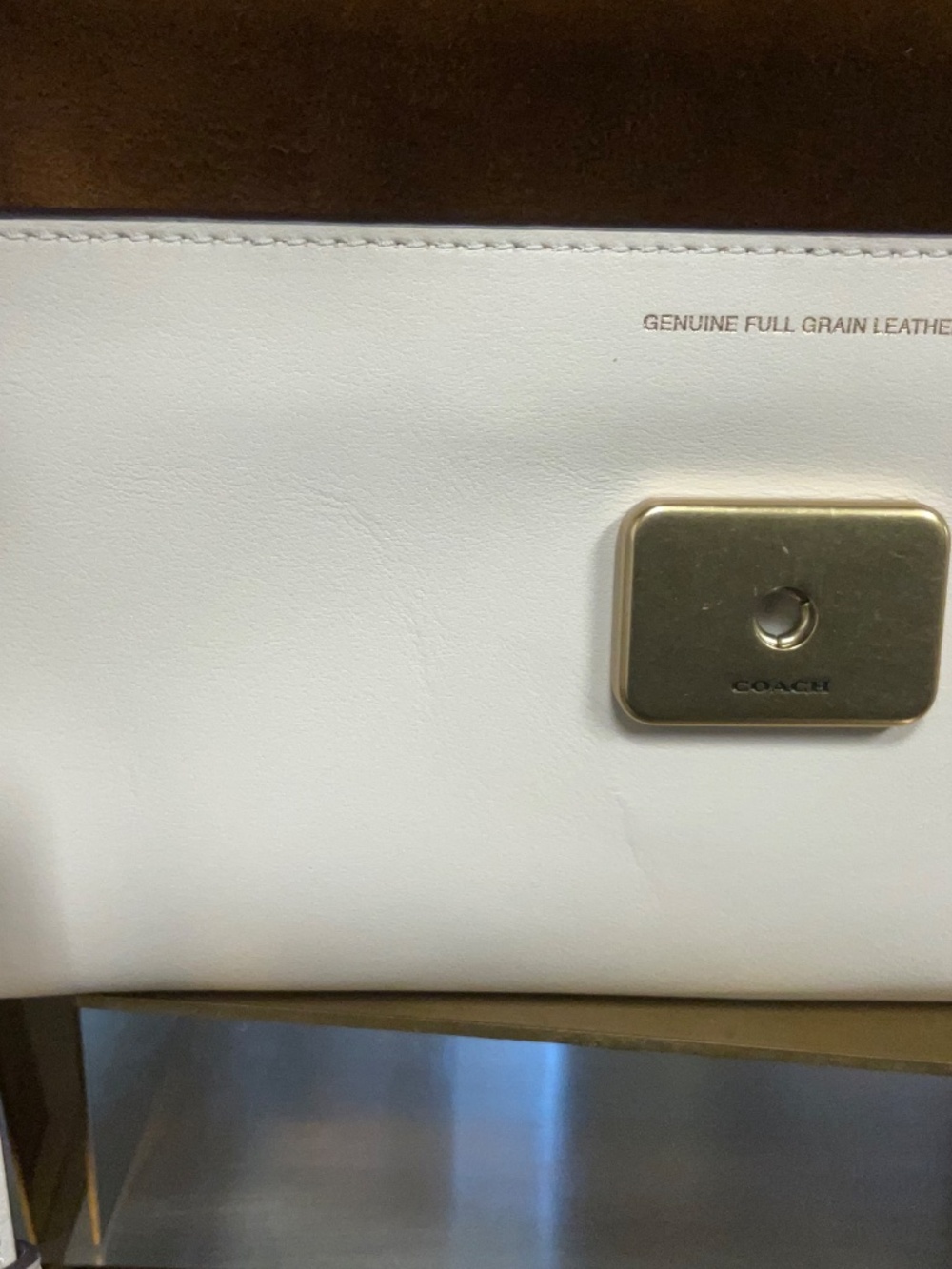 Coach Cream Jet Shoulder Bag in Chalk(FREE COACH SHIRT GWP) - Picture 12 of 15